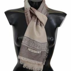Hot Sale 🥰 Missoni Wool Knit Neck Wrap Fringe Men's Shawl ⌛
