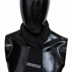 Coupon 🥰 Missoni Wool Knit Unisex Neck Wrap Fringe Shawl 👩 Women's Scarf 🛒