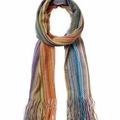 Promo 🥰 Missoni Wool-Blend Scarf, Pink for 👩 women 🎁