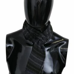 Outlet 🔔 Missoni Striped Wool Unisex Neck Wrap Men's Scarf ⌛