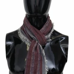 New 👏 Missoni Wool Blend Patterned Unisex Neck Men's Scarf 🔥