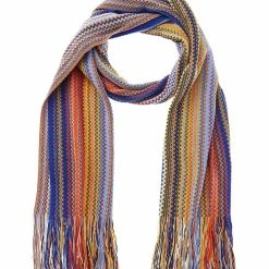 Cheapest 😍 Missoni Wool-Blend Scarf, Blue for 👩 women ✨