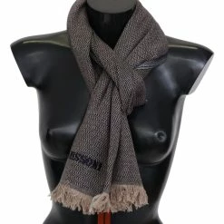 Best Pirce 🎁 Missoni Zigzag Pattern Cashmere Unisex Wrap Fringe Men's Scarf ✔️