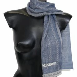 Promo ❤️ Missoni Patterned Cashmere Unisex Neck Wrap Fringes Men's Scarf 🎉